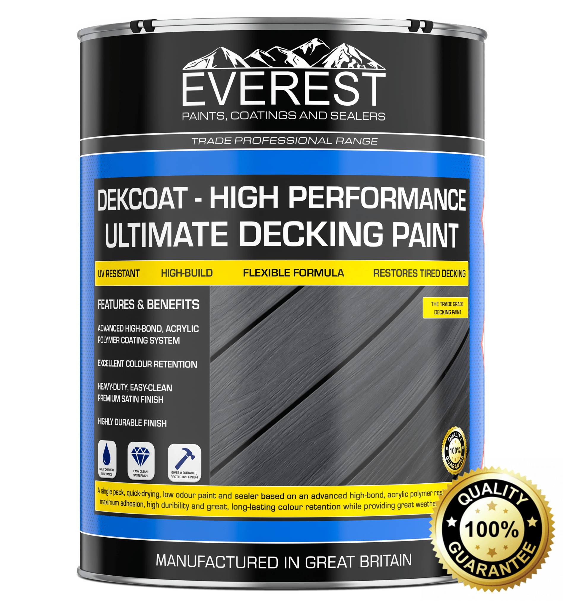 Everest - DEKCOAT - Ultimate Decking Paint - Anti - Slip - Everest Paints